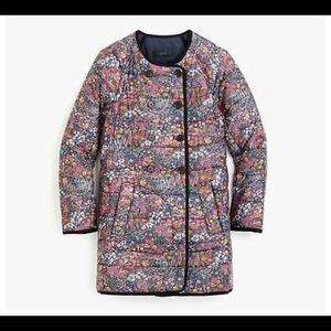 J.CREW Reversible Jacket Liberty Floral PrimaLoft